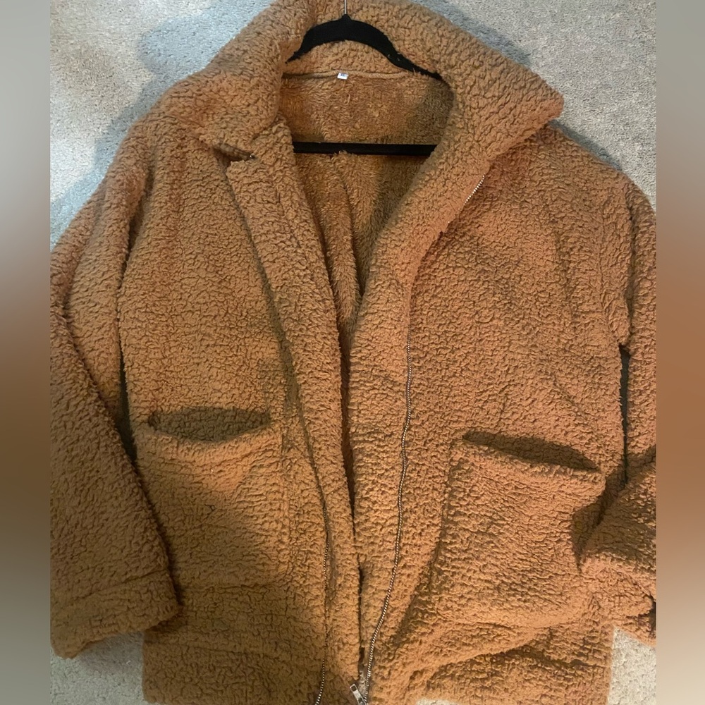 Cozy Teddy Sherpa Jacket - XL